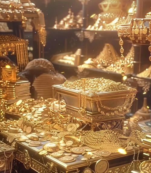 金银满屋,财富堆如山
